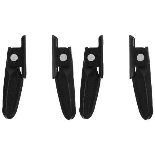 2Paires Pédales Pliables Noir Nylon Solides Usage Intensif 1