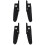 2Paires Pédales Pliables Noir Nylon Solides Usage Intensif 5