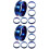 12Pièces À Rainures Bleues Acier Pour Fabrication 5