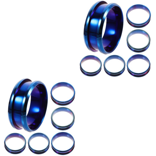 12Pièces À Rainures Bleues Acier Pour Fabrication 2