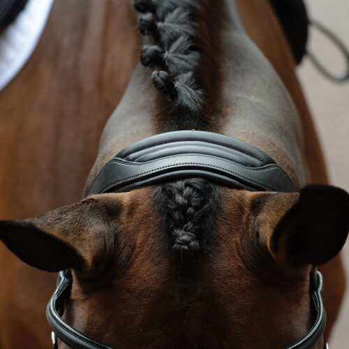 (Cob, Black) Collegiate Comfitec Vogue Leather Horse Bridle 1