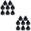 16Pièces Tweeter Compact Auto Noir Pour Audio 6