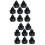 16Pièces Tweeter Compact Auto Noir Pour Audio 7