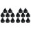 16Pièces Tweeter Compact Auto Noir Pour Audio 2