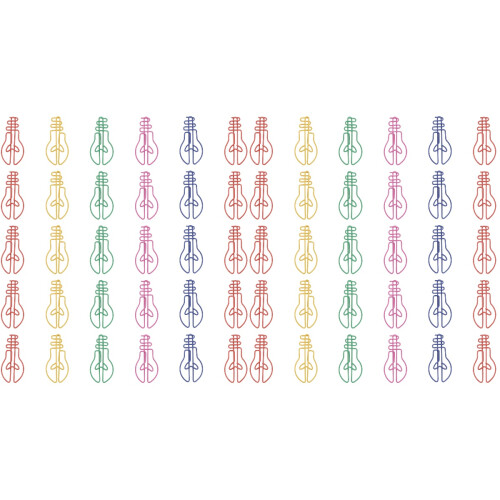 60Pièces Clips Créatifs Ampoule Multicolores Pour Marquage Et Notes 1