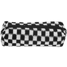 2Pcs Lightweight Black Pencil Case Durable Handheld Stationery Pouch
