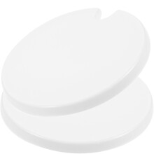 4Pcs White Round Ceramic Cup Lid for Coffee Tea Cups