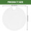 4Pcs White Round Ceramic Cup Lid for Coffee Tea Cups 10