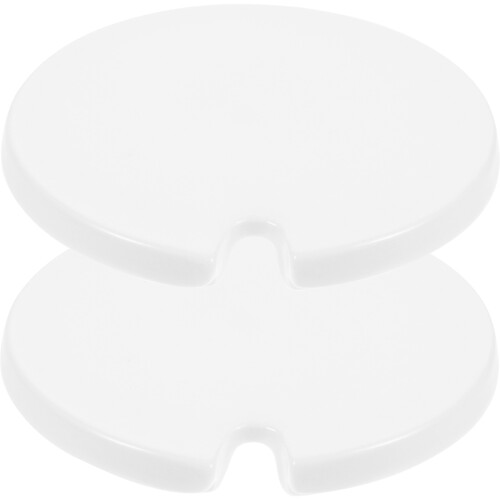 4Pcs White Round Ceramic Cup Lid for Coffee Tea Cups 2