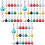 60Pcs Multi-Color Cat Collar Bells Delicate Copper Pet Collar Charms 2