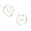 2Paires Clips D'oreilles Dorés Fer À Simple Et Chic Pour 3