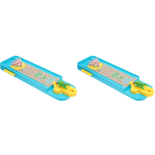 2Ensembles Lot Mini Bowling De Table Coloré Jouet Pour Enfants 1