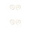 2Paires Clips D'oreilles Dorés Fer À Simple Et Chic Pour 7