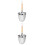 2Pcs Silver Kitchen Strainer Basket Stainless Steel Mesh with Handle 5