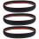 3Pièces Bords De Sol Autocollants En PVC Noir Usage 8