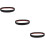 3Pièces Bords De Sol Autocollants En PVC Noir Usage 9