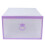 4Pcs Thickened Purple Plastic Drawer Style Shoe Storage Boxes 1