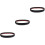 3Pièces Bords De Sol Autocollants En PVC Noir Usage 5
