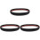3Pièces Bords De Sol Autocollants En PVC Noir Usage 2