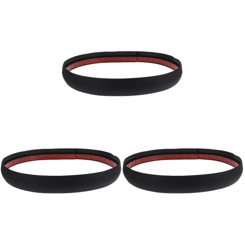3Pièces Bords De Sol Autocollants En PVC Noir Usage 1