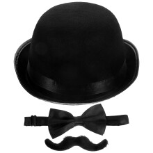 2Sets Schwarzes Detektiv Verkleidungsset Für Rollenspiele Und Partys