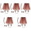 5Sets Assorted Color Leopard Costume Bow Tie Tail Ear Decor Set 3