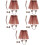5Sets Assorted Color Leopard Costume Bow Tie Tail Ear Decor Set 7