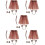 5Sets Assorted Color Leopard Costume Bow Tie Tail Ear Decor Set 8