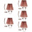 5Sets Assorted Color Leopard Costume Bow Tie Tail Ear Decor Set 10