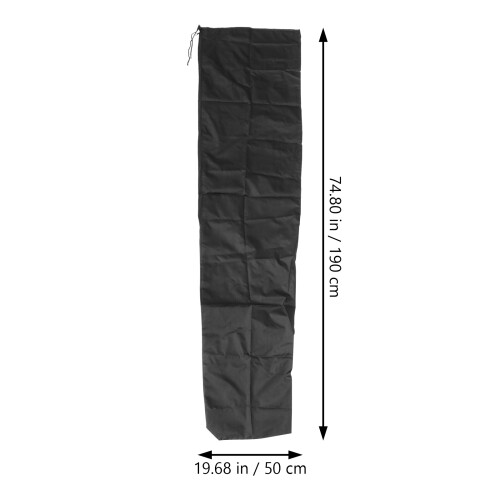 3Pcs Waterproof Parasol Cover Black Patio Offset Umbrella Protector 1