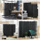 Homcom HOMCOM 6 Panel Folding Room Divider, Privacy Screen, 240 x 170cm, Black 7