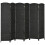 Homcom HOMCOM 6 Panel Folding Room Divider, Privacy Screen, 240 x 170cm, Black 2