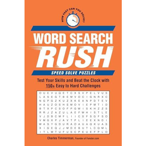 Word Search Rush by Charles Timmerman Paperback Book