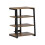 HiFi Stand, with Four Storage Shelves - Rustic Brown 1