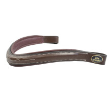 (Full, Havana) John Whitaker Pick N Mix Leather Raised Logo Horse Browband