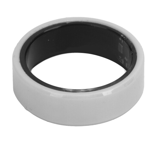 White Ceramic Smart Ring IP68 Waterproof Pedometer Sleep Tracker