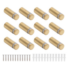 Sign Mounting Bracket Hardware Rust Resistant Adjustable Mounts Wear Resistant Standoff Screws Wall Sign Standoff Mounting Hardware Heavy Duty Design