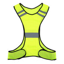 High Visibility Running Vest With Reflective Details Breathable Mesh Fabric And Storage Pocket Suitable For Jogging Walking Biking Motorcycle Riding