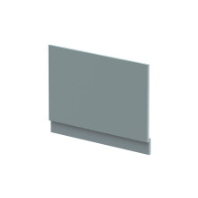 800mm Edge/Power Straight End Bath Panel & Plinth - Matt Coastal Grey