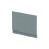 Balterley 800mm Edge/Power Straight End Bath Panel & Plinth - Matt Coastal Grey 1