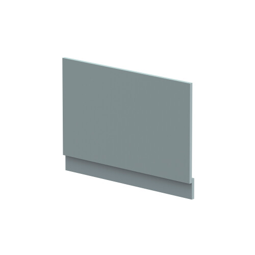 Balterley 800mm Edge/Power Straight End Bath Panel & Plinth - Matt Coastal Grey