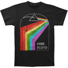 (M, Black) Pink Floyd Unisex Adult Dark Side Of The Moon 1972 Tour Back Print T-Shirt