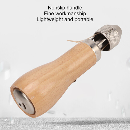 Ledernähahle Modell 1, Stahl, Holzgriff 2
