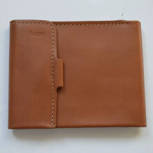 Bellroy Coin Fold Wallet HIGH Euro/Pounds Leather Caramel Brown