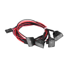 LED-lichtbalk voor RC-autodakverlichting. LED-lichtbalk met hoge helderheid, speciaal ontworpen voor Axial SCX10, Traxxas TRX-4HSP en Redcat auto's,