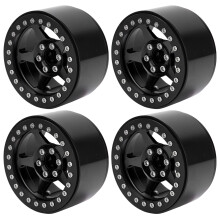 Set RC Crawler Beadlock velgen, CNC-gefreesde aluminium velgen met universele pasvorm en eenvoudige montage voor voertuigen op schaal 1:10.