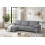Luxury Life Napoli Jumbo Cord Sectional Corner Left Sofa in Grey 1