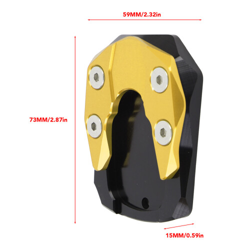 Placa de extensión de aluminio para caballete XMAX125/250/300 1