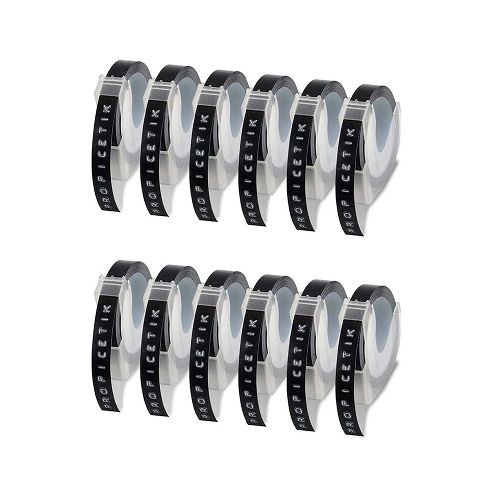 Photos - Other Office Equipment Jojomino 12 Pcs Label Tape Compatible with Embossing Label Tape for Label Maker 1880 E-101 9mm X 
