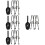 4Ensembles Pinces Pelle Multifonction Acier Noires Cuisine 7
